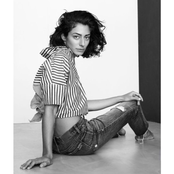 Madewell Courier Button-Back Shirt in Stripe Mix - Picture 9 of 12